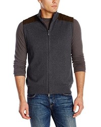 Alex Cannon Full Zip Vest Quilted Sweater