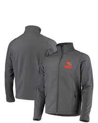 Dunbrooke Charcoal Cleveland Browns Sonoma Softshell Full Zip Jacket At Nordstrom