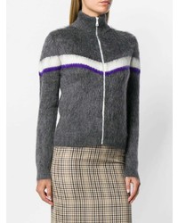 N°21 N21 Contrast Stripe Zipped Sweater