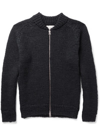 Our Legacy Slim Fit Zip Up Wool Sweater