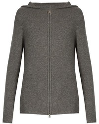 Denis Colomb Zip Through Hooded Cashmere Sweater