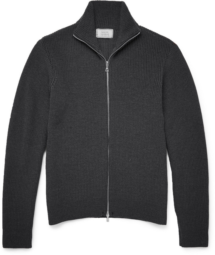 Zip up outlet merino sweater