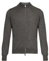 Brunello Cucinelli Zip Up Wool And Cashmere Sweater