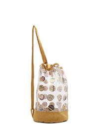 Bode Transparent And Tan Top Sling Backpack