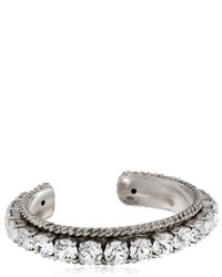 Sorrelli Crystal Clear Quintessential Woven Cuff Bracelet