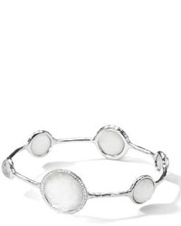 Ippolita Stella Bangle In Mother Of Pearl Doublet With Diamonds