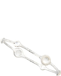 Ippolita Stella Sterling Silver Bangle In Doublet With Diamonds
