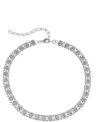 Simulated Crystal Choker Necklace