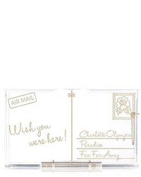 Charlotte Olympia Pandora Postcard Clutch