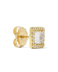 Kimberly Mcdonald 18 Karat Gold Moonstone And Diamond Earrings