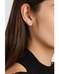Maria Tash 18 Karat White Gold Diamond Earring