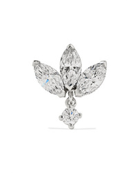 Maria Tash 18 Karat White Gold Diamond Earring