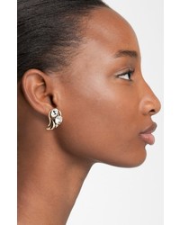 Allison Reed Curved Crystal Earrings