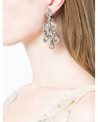 Oscar de la Renta Baroque Crystal Earrings