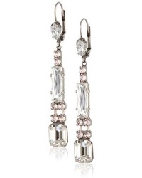 Sorrelli Crystal Clear Linear Crystal Drop Earrings