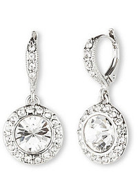 Givenchy Crystal Round Drop Earrings