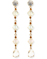 Fragments for Neiman Marcus Fragts Bi Cone Crystal Drop Earrings Amberclear