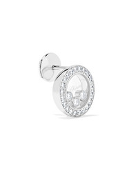 Chopard Happy Diamonds 18 Karat White Gold Diamond Earrings