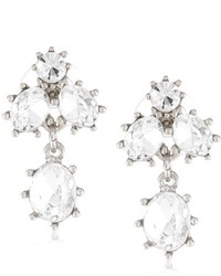 Betsey Johnson Iconic Stone Crystal Gem Cluster Stud Earrings