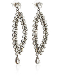 Jennifer Behr Josephine Gunmetal Plated Swarovski Crystal Earrings