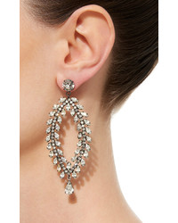 Jennifer Behr Josephine Gunmetal Plated Swarovski Crystal Earrings