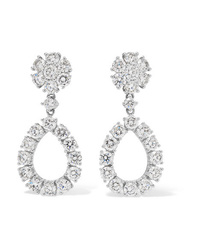 Chopard Lheure Du Diamant 18 Karat White Gold Diamond Earrings