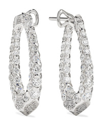 Boghossian Merveilles Halo 18 Karat White Gold Diamond Earrings