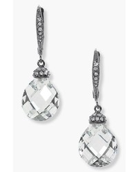 Nadri Faceted Crystal Drop Earrings Clear