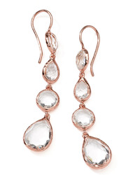 Ippolita Rose Rock Candy Multi Shape Drop Earrings Clear Quartz