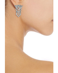 Ben-Amun Silver Tone Crystal Earrings