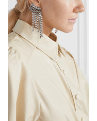 Isabel Marant Silver Tone Crystal Earrings
