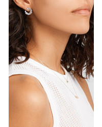 Suzanne Kalan Spiral 18 Karat White Gold Diamond Earrings