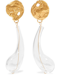 Alighieri The Distant Tear Gold Plated And Glass Earrings