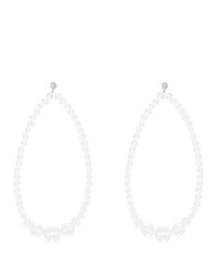 Saskia Diez Transparent Drop Crystal Earrings