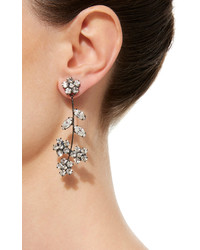 Jennifer Behr Violet Gunmetal Plated Swarovski Crystal Earrings