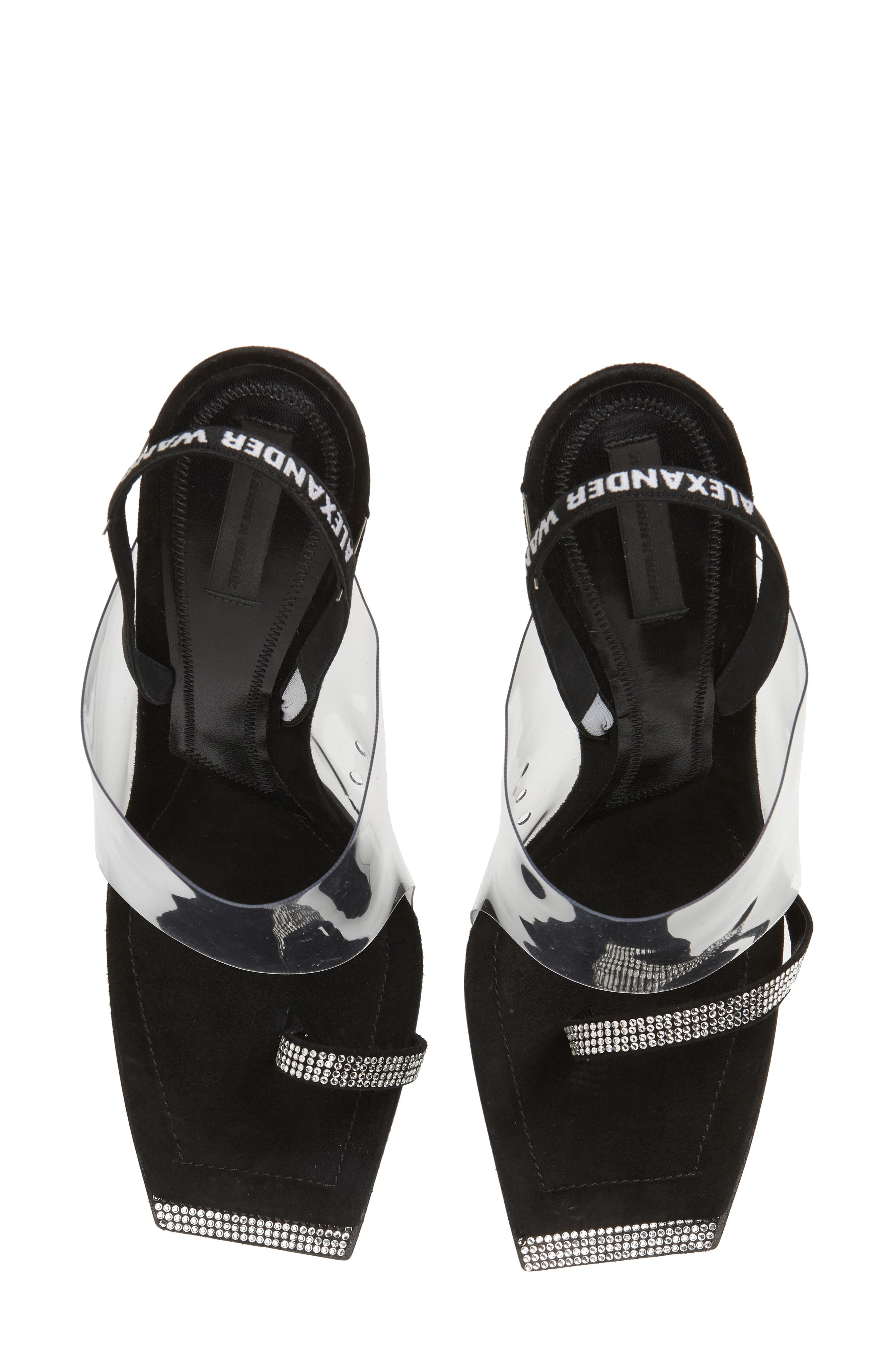 Alexander wang clear store sandals