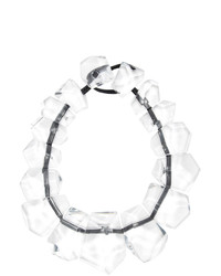 Clear Leather Necklace