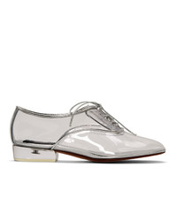 Clear Leather Oxford Shoes