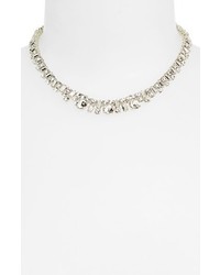 kate spade new york Estate Sale Crystal Collar Necklace Silver Clear