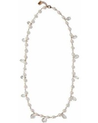 Rosantica Kiwi Gold Tone Faux Pearl And Crystal Necklace