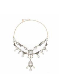 Monet Jewelry Monet Jewelry Clear And Goldtone Drama Necklace