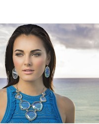 Kendra Scott Rebecca Statet Necklace In Abalone Shell
