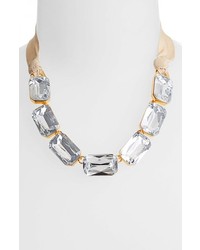 Vince Camuto Crystal Clear Crystal Ribbon Frontal Necklace