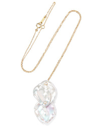Mizuki 14 Karat Gold Pearl And Diamond Necklace
