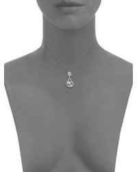Swarovski Double Crystal Teardrop Pendant Necklace