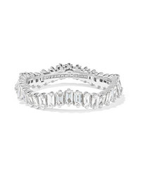 Suzanne Kalan 18 Karat White Gold Diamond Ring