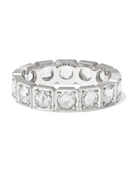 Sylva & Cie 18 Karat White Gold Diamond Ring