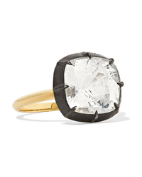 Fred Leighton Collection 18 Karat Gold Sterling Silver And Ring