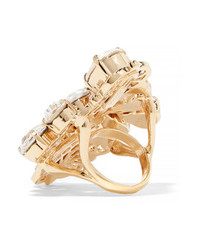 Dolce & Gabbana Gold Tone Crystal Ring