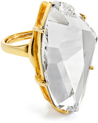 Kenneth Jay Lane Polished Crystal Ring